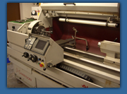Cycle lathe Alpha 400 by Harrison. Maximum cutting diameter of 400mm and a maximum turning length of 1000mm.